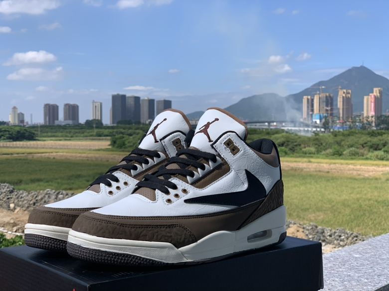 Air Jordan 3 Retro Reversed Swoosh Brown Black - Click Image to Close